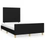 Bettrahmen mit schwarzem Stoffkopfteil 120x200 cm von , Betten und Lattenroste - Ref: Foro24-3125205, Preis: 175,73 €, Rabatt: %