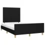 Bettrahmen mit schwarzem Stoffkopfteil 120x200 cm von , Betten und Lattenroste - Ref: Foro24-3125205, Preis: 175,73 €, Rabatt: %