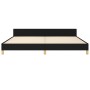 Bed frame with black fabric headboard 200x200 cm by , Beds and slatted bases - Ref: Foro24-3125245, Price: 260,21 €, Discount: %