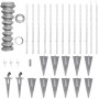 Metal fence with galvanized steel posts stakes 25x1.25 m by vidaXL, fence panels - Ref: Foro24-141508, Price: 329,64 €, Disco...