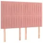 Rosa Samtbettgestell mit Kopfteil 140x190 cm von , Betten und Lattenroste - Ref: Foro24-3125878, Preis: 206,49 €, Rabatt: %
