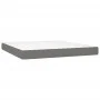 Box spring bed with dark gray fabric mattress 160x200 cm by , Beds and slatted bases - Ref: Foro24-3126334, Price: 505,42 €, ...
