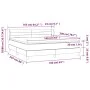 Box spring bed with dark gray fabric mattress 160x200 cm by , Beds and slatted bases - Ref: Foro24-3126334, Price: 505,42 €, ...