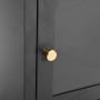 Anthracite gray steel and glass bedside table 40x30x54.5 cm by vidaXL, Nightstands - Ref: Foro24-336054, Price: 97,53 €, Disc...