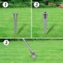 Metal fence with galvanized steel posts stakes 25x1.25 m by vidaXL, fence panels - Ref: Foro24-141508, Price: 323,40 €, Disco...