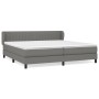 Cama box spring con colchón tela gris oscuro 200x200 cm de , Camas y somieres - Ref: Foro24-3126430, Precio: 579,54 €, Descue...