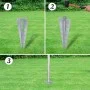 Metal fence with galvanized steel posts stakes 25x1.25 m by vidaXL, fence panels - Ref: Foro24-141508, Price: 323,40 €, Disco...