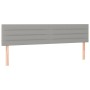 Box spring bed with light gray fabric mattress 160x200 cm by , Beds and slatted bases - Ref: Foro24-3126893, Price: 520,46 €,...