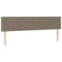 Box spring bed with taupe gray fabric mattress 160x200 cm by , Beds and slatted bases - Ref: Foro24-3126977, Price: 508,38 €,...
