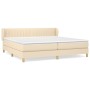Boxspringbett mit cremefarbener Stoffmatratze 200x200 cm von , Betten und Lattenroste - Ref: Foro24-3126994, Preis: 560,92 €,...