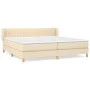Boxspringbett mit cremefarbener Stoffmatratze 200x200 cm von , Betten und Lattenroste - Ref: Foro24-3126994, Preis: 560,88 €,...