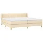 Boxspringbett mit cremefarbener Stoffmatratze 200x200 cm von , Betten und Lattenroste - Ref: Foro24-3126994, Preis: 560,88 €,...