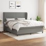 Boxspringbett mit dunkelgrauer Stoffmatratze 160x200 cm von , Betten und Lattenroste - Ref: Foro24-3128054, Preis: 587,60 €, ...