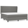 Boxspringbett mit dunkelgrauer Stoffmatratze 160x200 cm von , Betten und Lattenroste - Ref: Foro24-3128054, Preis: 587,60 €, ...
