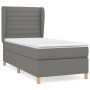 Box spring bed with dark gray fabric mattress 80x200 cm by , Beds and slatted bases - Ref: Foro24-3128558, Price: 344,32 €, D...