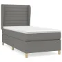 Box spring bed with dark gray fabric mattress 80x200 cm by , Beds and slatted bases - Ref: Foro24-3128558, Price: 349,65 €, D...