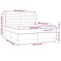 Box spring bed with light gray velvet mattress 160x200 cm by , Beds and slatted bases - Ref: Foro24-3129279, Price: 543,90 €,...