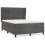 Boxspringbett mit dunkelgrauer Samtmatratze 140x190 cm von , Betten und Lattenroste - Ref: Foro24-3129328, Preis: 513,06 €, R...