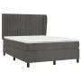 Boxspringbett mit dunkelgrauer Samtmatratze 140x190 cm von , Betten und Lattenroste - Ref: Foro24-3129328, Preis: 513,06 €, R...
