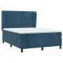 Boxspringbett mit dunkelblauer Samtmatratze 140x200 cm von , Betten und Lattenroste - Ref: Foro24-3129337, Preis: 512,86 €, R...
