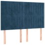 Box spring bed with dark blue velvet mattress 140x200 cm by , Beds and slatted bases - Ref: Foro24-3129337, Price: 528,29 €, ...