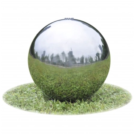 Sphere waterfall fountain with stainless steel garden LEDs 20 cm by vidaXL, Fountains and waterfalls - Ref: Foro24-41677, Pri...