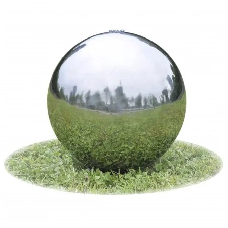 Sphere waterfall fountain with stainless steel garden LEDs 20 cm by vidaXL, Fountains and waterfalls - Ref: Foro24-41677, Pri...