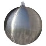 Fuente cascada esfera con LEDs de jardín acero inoxidable 20 cm