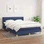 Cama box spring con colchón tela azul 140x200 cm de , Camas y somieres - Ref: Foro24-3130439, Precio: 432,21 €, Descuento: %