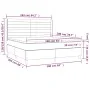 Box spring bed with dark gray fabric mattress 160x200 cm by , Beds and slatted bases - Ref: Foro24-3132082, Price: 549,09 €, ...