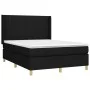 Box spring bed with black fabric mattress 140x190 cm by , Beds and slatted bases - Ref: Foro24-3132147, Price: 478,95 €, Disc...