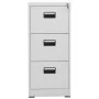 Light gray steel filing cabinet 46x62x102.5 cm by vidaXL, Filing cabinets - Ref: Foro24-20123, Price: 178,26 €, Discount: %