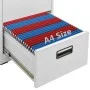 Light gray steel filing cabinet 46x62x102.5 cm by vidaXL, Filing cabinets - Ref: Foro24-20123, Price: 178,26 €, Discount: %