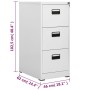 Hellgrauer Aktenschrank aus Stahl, 46 x 62 x 102,5 cm von vidaXL, Aktenschränke - Ref: Foro24-20123, Preis: 180,86 €, Rabatt: %