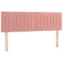 Box spring bed with mattress and LED pink velvet 140x200 cm by , Beds and slatted bases - Ref: Foro24-3134530, Price: 414,22 ...