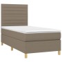 Box spring bed with mattress and taupe gray LED lights 80x200 cm by , Beds and slatted bases - Ref: Foro24-3135473, Price: 35...