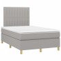 Boxspringbett mit Stoffmatratze und hellgrauer LED 120x200 cm von , Betten und Lattenroste - Ref: Foro24-3135581, Preis: 407,...