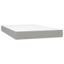 Boxspringbett mit Stoffmatratze und hellgrauer LED 120x200 cm von , Betten und Lattenroste - Ref: Foro24-3135581, Preis: 407,...