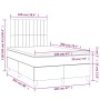 Boxspringbett mit Stoffmatratze und hellgrauer LED 120x200 cm von , Betten und Lattenroste - Ref: Foro24-3135581, Preis: 407,...