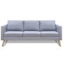 Sofá de 3 plazas de tela gris claro by vidaXL, Sofas - Ref: Foro24-242219, Price: 312,97 €, Discount: %