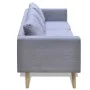 Dreisitziges Sofa aus hellgrauem Stoff von vidaXL, Sofas - Ref: Foro24-242219, Preis: 308,66 €, Rabatt: %