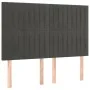 Box spring bed with mattress and LED dark gray velvet 140x200 cm by , Beds and slatted bases - Ref: Foro24-3136246, Price: 46...