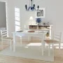 Esszimmerstühle 2 Stück Massivholz Gummi weiß Samt von vidaXL, Essstühle - Ref: Foro24-242030, Preis: 75,81 €, Rabatt: %