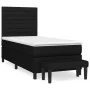 Box spring bed with black fabric mattress 80x200 cm by , Beds and slatted bases - Ref: Foro24-3136631, Price: 351,70 €, Disco...