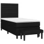 Box spring bed with black fabric mattress 80x200 cm by , Beds and slatted bases - Ref: Foro24-3136631, Price: 351,70 €, Disco...