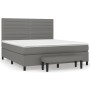 Boxspringbett mit dunkelgrauer Stoffmatratze 160x200 cm von , Betten und Lattenroste - Ref: Foro24-3136686, Preis: 618,00 €, ...