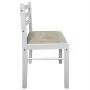Esszimmerstühle 2 Stück Massivholz Gummi weiß Samt von vidaXL, Essstühle - Ref: Foro24-242030, Preis: 75,81 €, Rabatt: %
