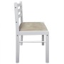 Esszimmerstühle 2 Stück Massivholz Gummi weiß Samt von vidaXL, Essstühle - Ref: Foro24-242030, Preis: 76,63 €, Rabatt: %