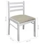Esszimmerstühle 2 Stück Massivholz Gummi weiß Samt von vidaXL, Essstühle - Ref: Foro24-242030, Preis: 75,81 €, Rabatt: %