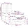 Cama box spring con colchón tela gris oscuro 100x200 cm de , Camas y somieres - Ref: Foro24-3136734, Precio: 379,36 €, Descue...